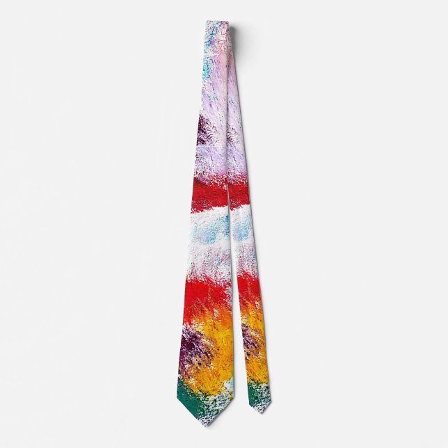 Vibrant Colourful Multicolor Ties (Front)