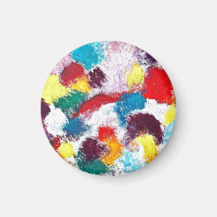 Vibrant Colourful Multicolor Ties Magnet