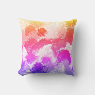 Vibrant Colourful Multicolor Ties Throw Pillow
