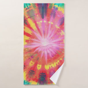 Vibrant Colourful Tie-Dye #1 Bath Towel