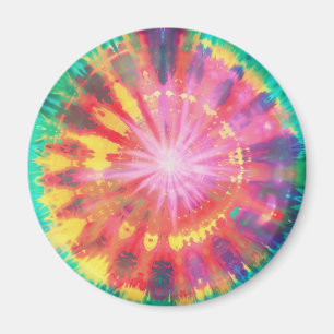 Vibrant Colourful Tie-Dye #1 Magnet