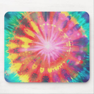 Vibrant Colourful Tie-Dye #1 Mouse Pad
