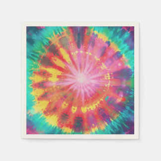 Vibrant Colourful Tie-Dye #1 Napkin