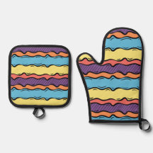 Vibrant Colourful Wavy Stripes