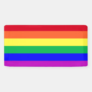 Vibrant Colours Gay Pride Rainbow Flag LGBTQ Ally Banner