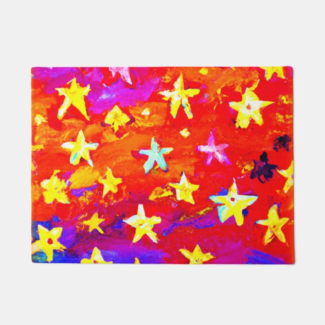 Vibrant Colours of Stars. Buy Now Doormat (Front)