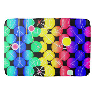 Vibrant Colours pattern Bath Mat