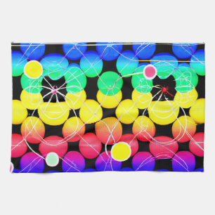 Vibrant Colours pattern Kitchen Towel