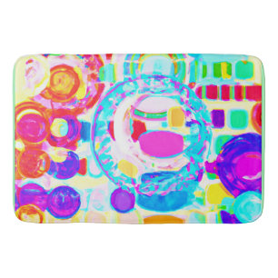 Vibrant Colours Random Pattern Bath Mat