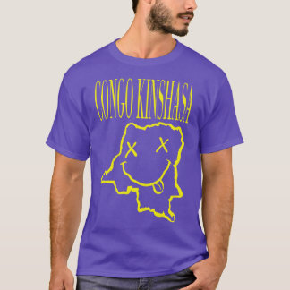 Vibrant CongoKinshasa x Eyes Happy Face Unleash Yo T-Shirt