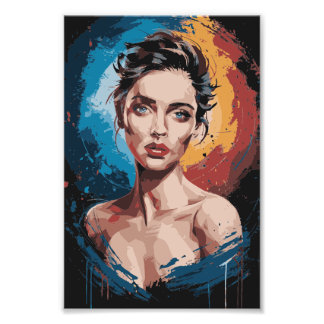 Vibrant Contours Photo Print