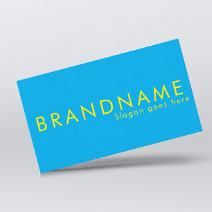 Vibrant contrast colour, a bold modern business card