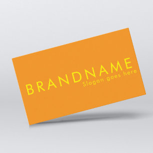 Vibrant contrast colour, a bold modern business card