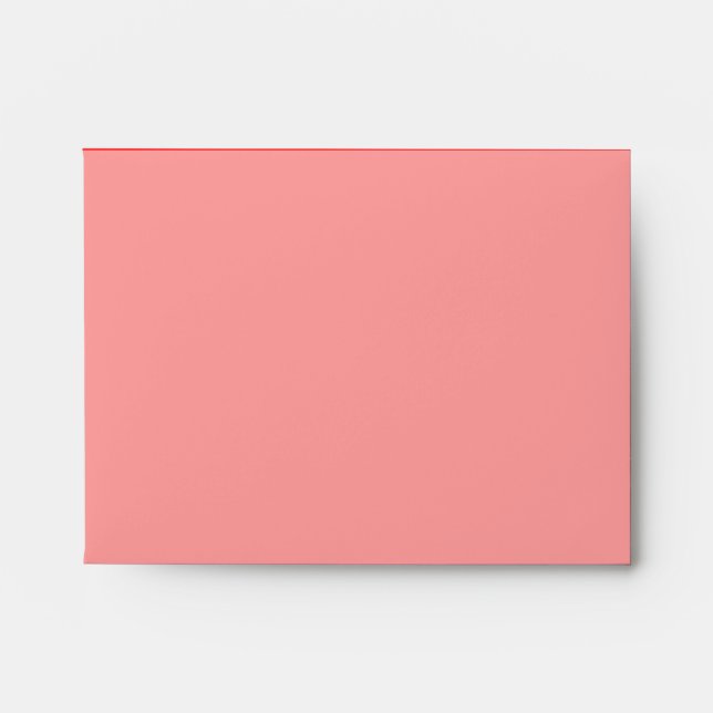 Vibrant Coral Background Accent Colour Envelopes (Front)