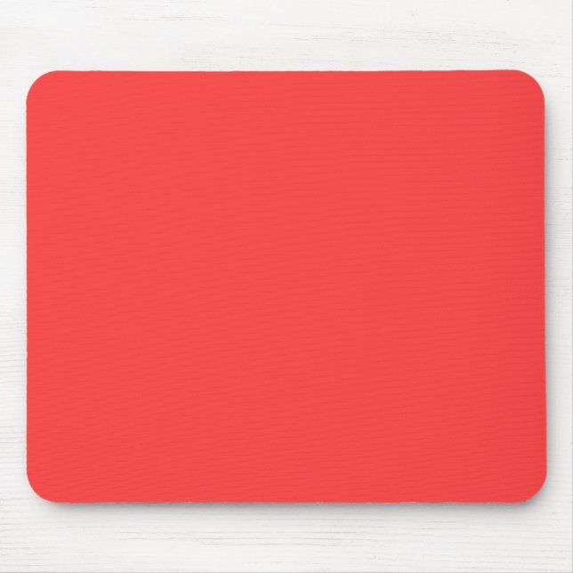 Vibrant Coral Colour Customize This Mouse Pad (Front)