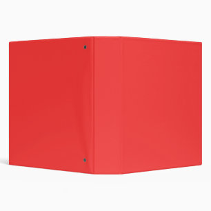 Vibrant Coral Colour Decor Customize This Binder