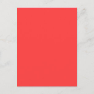 Vibrant Coral Colour Decor Customize This Postcard