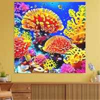 Vibrant Coral Reef Sea Wonder Art