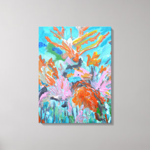 Vibrant Coral Reef Undersea Canvas Print