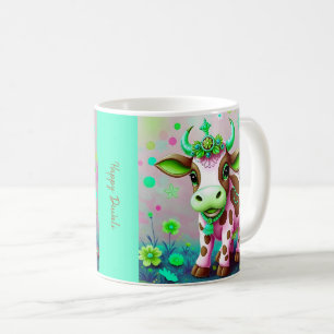 Vibrant Cow Diwali Decorations Coffee Mug