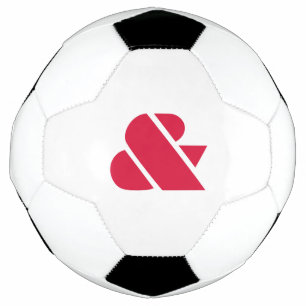 Vibrant Crimson Pattern Sports Equipment Soccer Ball