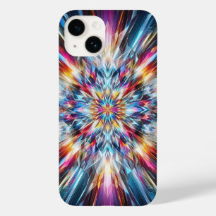 Vibrant Crystal Burst Phone Case Abstract Geometri