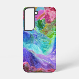 Vibrant Crystal Mountain Abstract  Samsung Galaxy Case