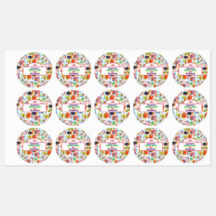 Vibrant Customizable Back to School Pattern