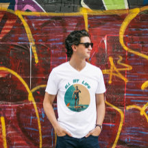 Vibrant design with man on sup paddle board