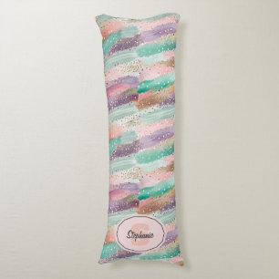 Vibrant Diagonal Brushstroke Pattern (2) Body Pillow