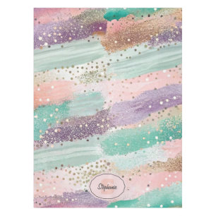 Vibrant Diagonal Brushstroke Pattern (2) Tablecloth
