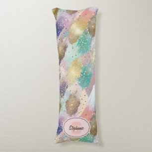 Vibrant Diagonal Brushstroke Pattern Body Pillow