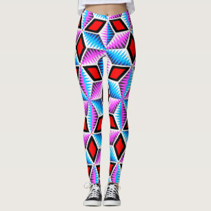 Vibrant Digital Print Leggings – Perfect Fit for E