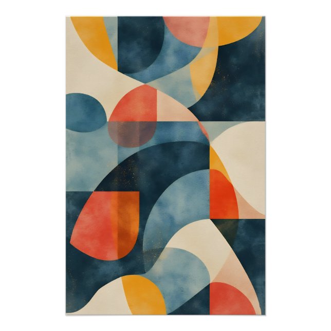 Vibrant Dimensional Prism Poster (Front)