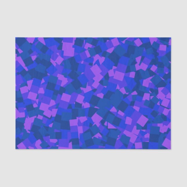 Vibrant Dimensions Geometric Art Tissue Paper (Front)