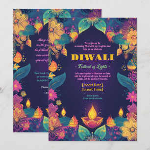 Vibrant Diwali Radiance Invitation