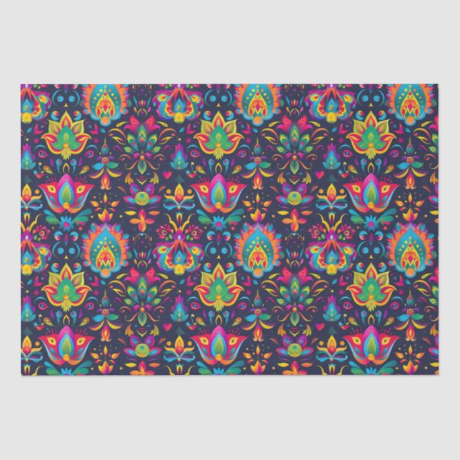 Vibrant Diwali  Tissue Paper (Front)