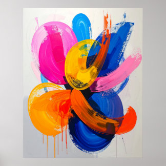 Vibrant Dopamine Decor Abstract Colourful