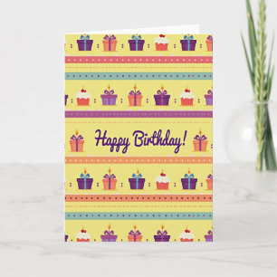 Vibrant Dotted Birthday Card
