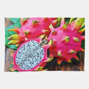 Vibrant Dragon Fruit Beauty Design Kitchen Towel
