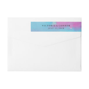Vibrant Dreams Wedding Wraparound Labels