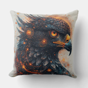 Vibrant Eagle Artwork Throw Pillow