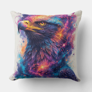 Vibrant Eagle Artwork Throw Pillow