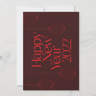 Vibrant, elegant, cool Happy New Year 2022 design