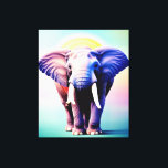 Vibrant Elephant Art A Pop of Colour for Your Wall Canvas Print<br><div class="desc">Add a touch of whimsy and colour to your home with this beautiful modern elephant art! Featuring a bold and vibrant design, this print is the perfect way to liven up any room and add a pop of personality to your decor. It's perfect for animal lovers, art enthusiasts, or anyone...</div>
