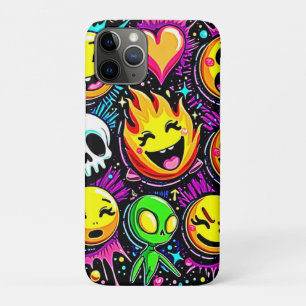 Vibrant Emoji Pop Art iPhone 11 Pro Case