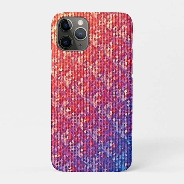 Vibrant Emotional Mosaic Sparkle Case-Mate iPhone Case (Back)