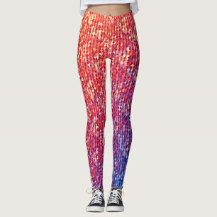 Vibrant Emotional Mosaic Sparkle Leggings