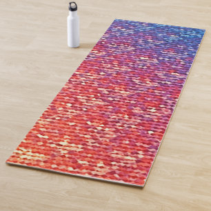 Vibrant Emotional Mosaic Sparkle Yoga Mat