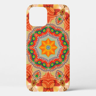 Vibrant energy colours: mandala design. iPhone 12 case